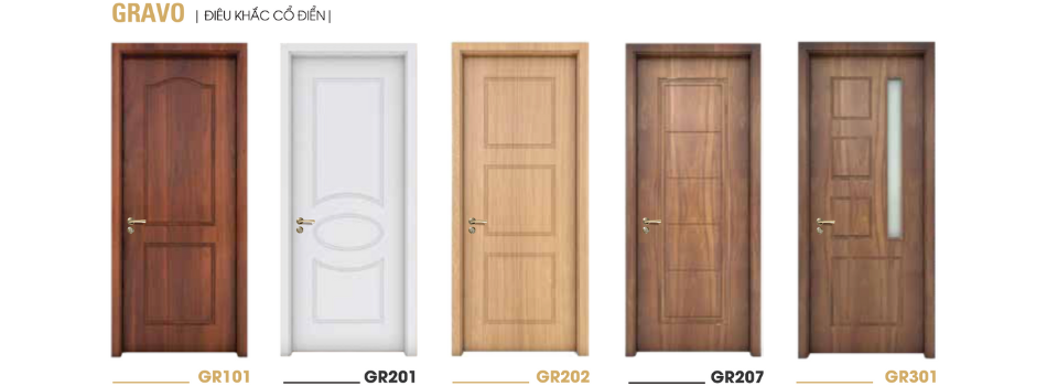 Mẫu cửa composite điêu khắc cổ điển